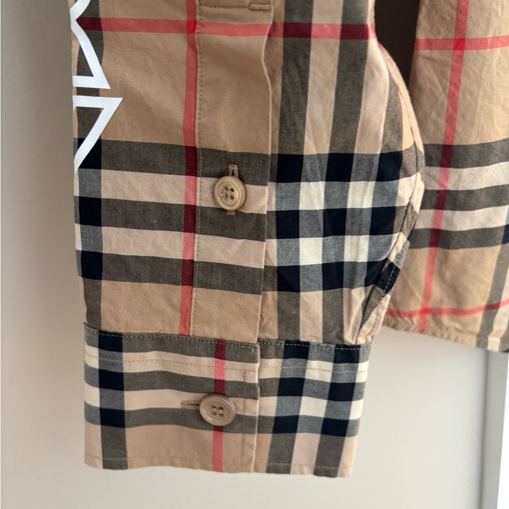 Burberry Beige Checkered Men's Shirt - Picture 3 of 9